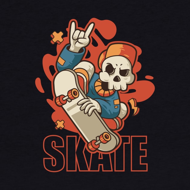 Skull Skate by yellowline